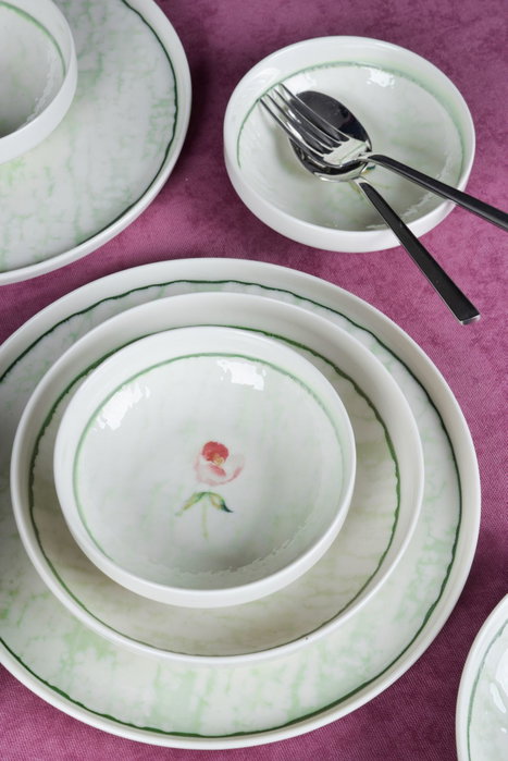 Hermia Juego de cena de porcelana Ebrusu de 18 piezas Multicolor Hermia Juego de cena de porcelana Ebrusu de 18 piezas Multicolor